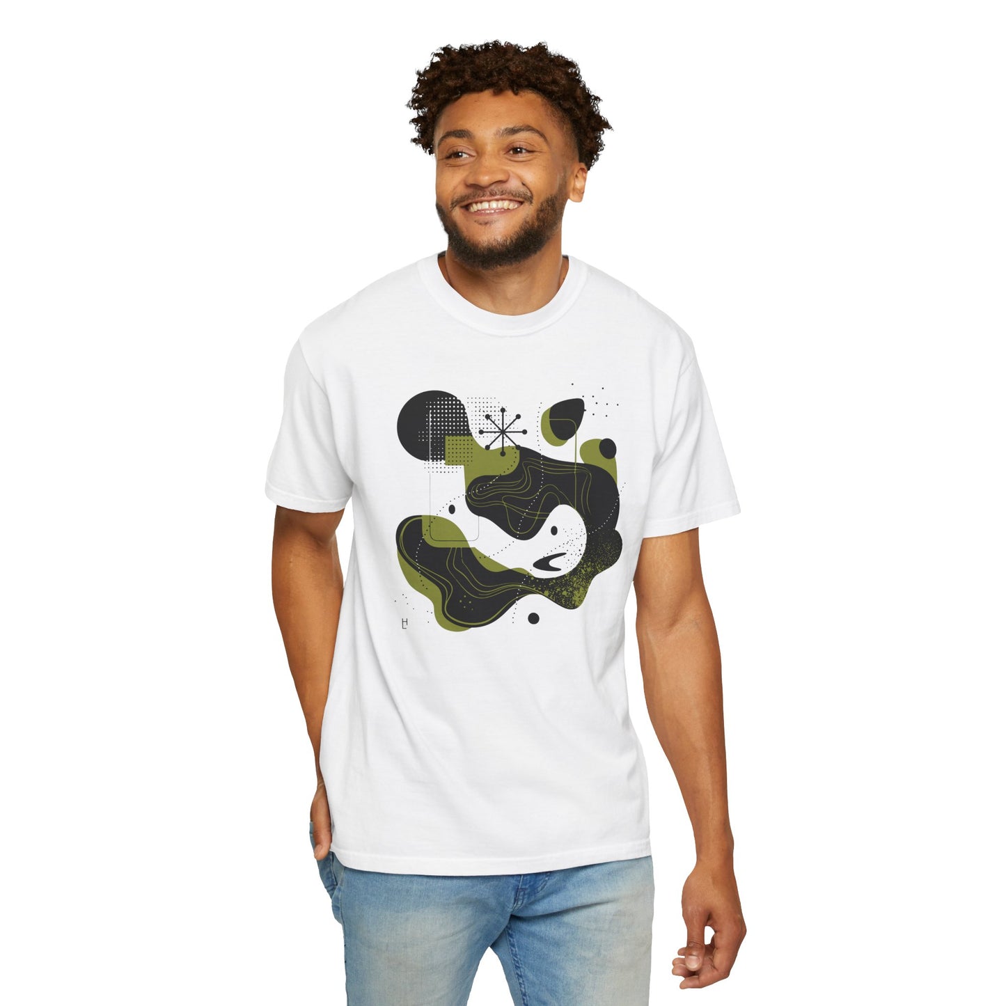 Abstract Design (Black & Green) Tee, Unisex T-shirt
