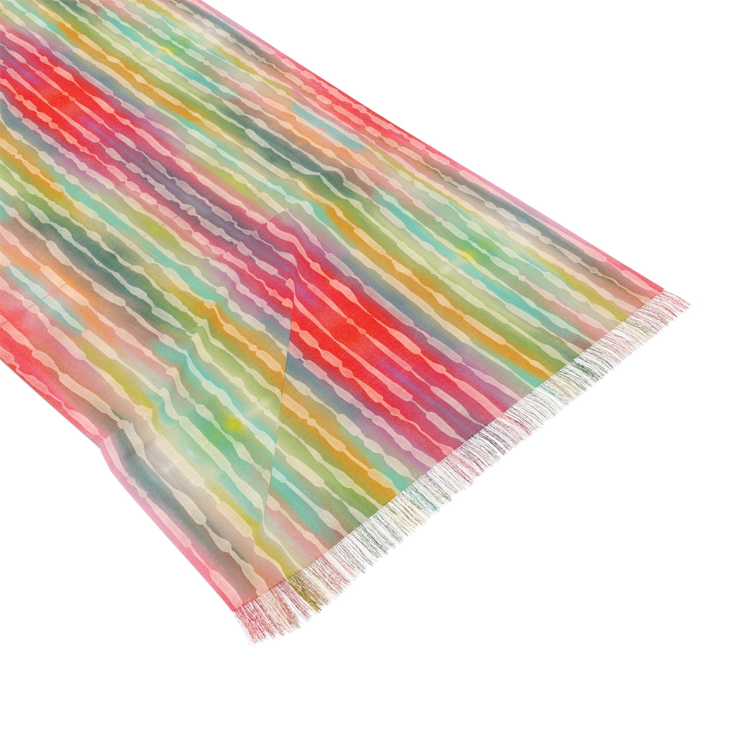 Colorful Lightweight Scarf for Spring, Stylish Shawl, Boho Accessories, Perfect Gift for Women, Summer Fashion Wear