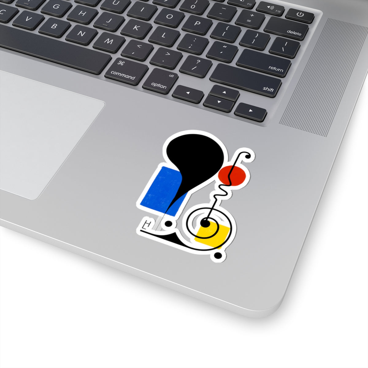 Abstract Design (Red, Yellow, Blue), Art Kiss-Cut Stickers