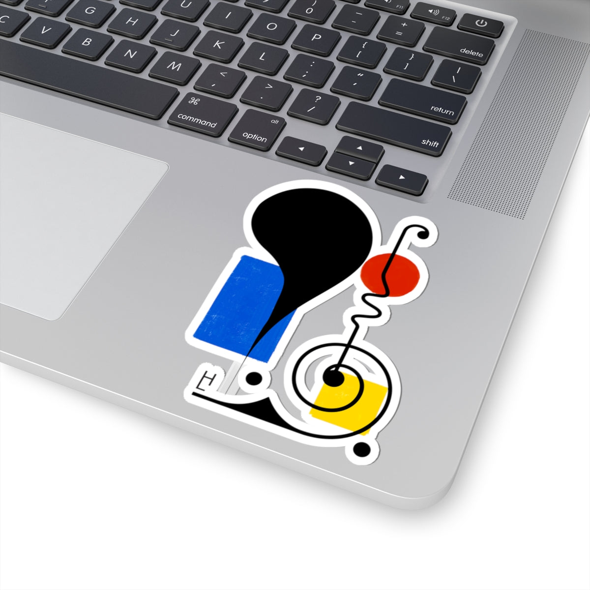 Abstract Design (Red, Yellow, Blue), Art Kiss-Cut Stickers