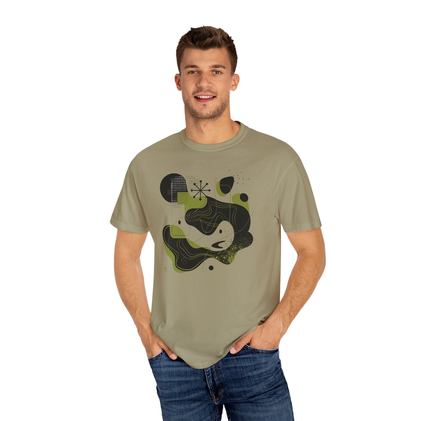 Abstract Design (Black & Green) Tee, Unisex T-shirt