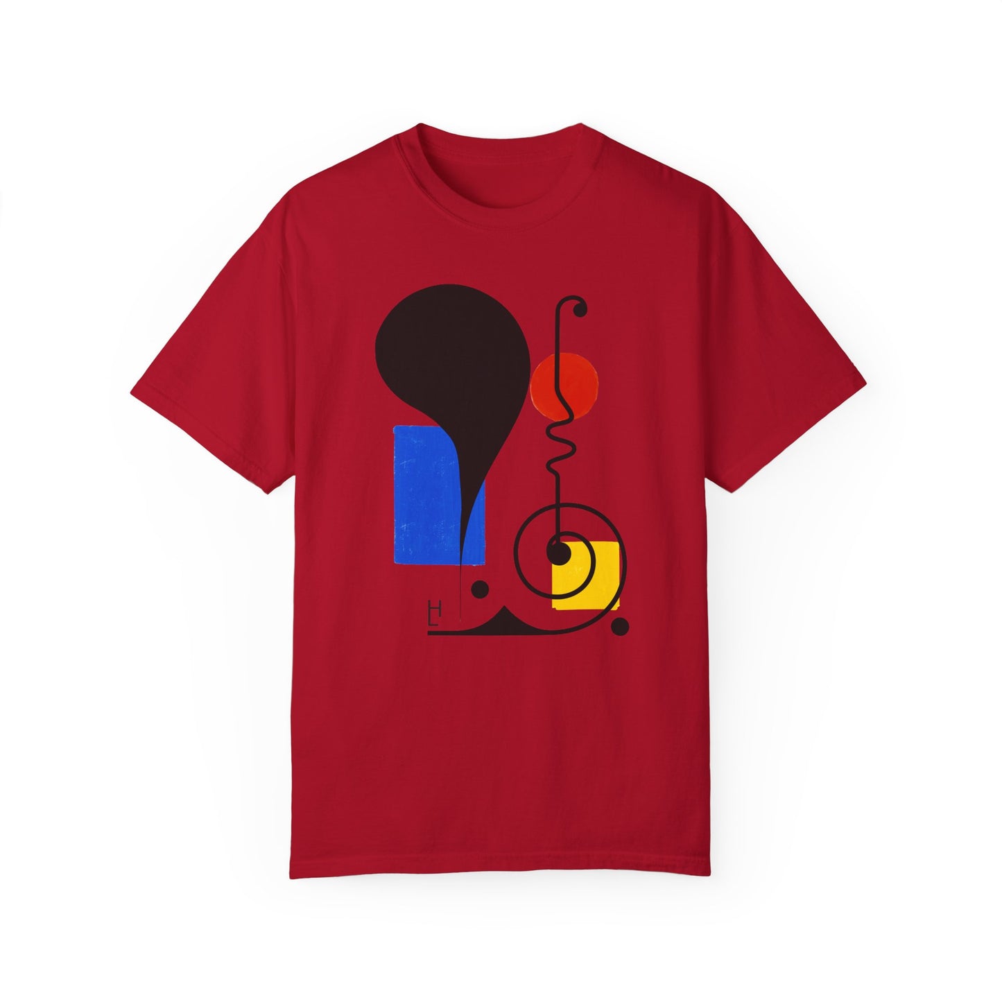 Abstract Design (Red, Yellow, Blue), Unisex T-Shirt