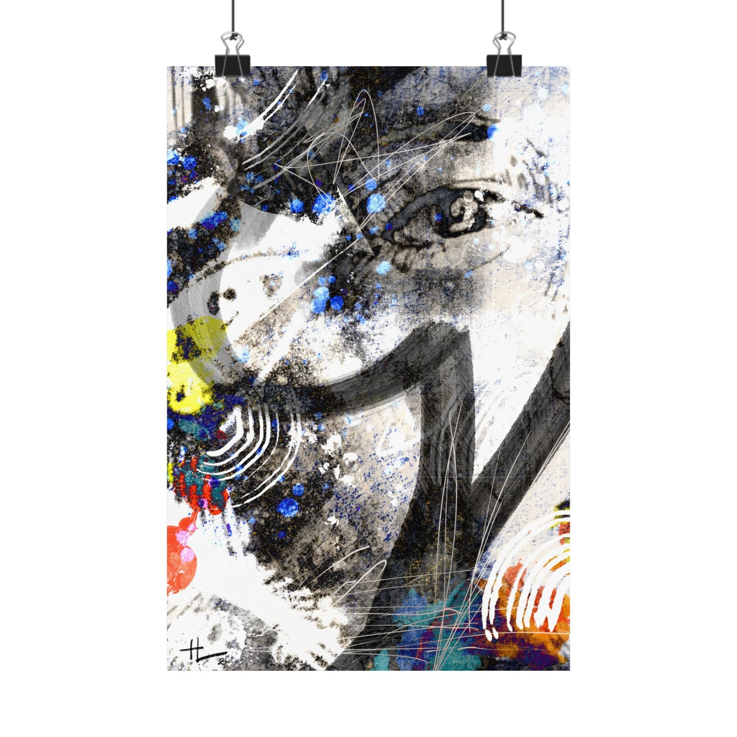 Would a, Could a, Should a - Abstract Art Matte Vertical Poster