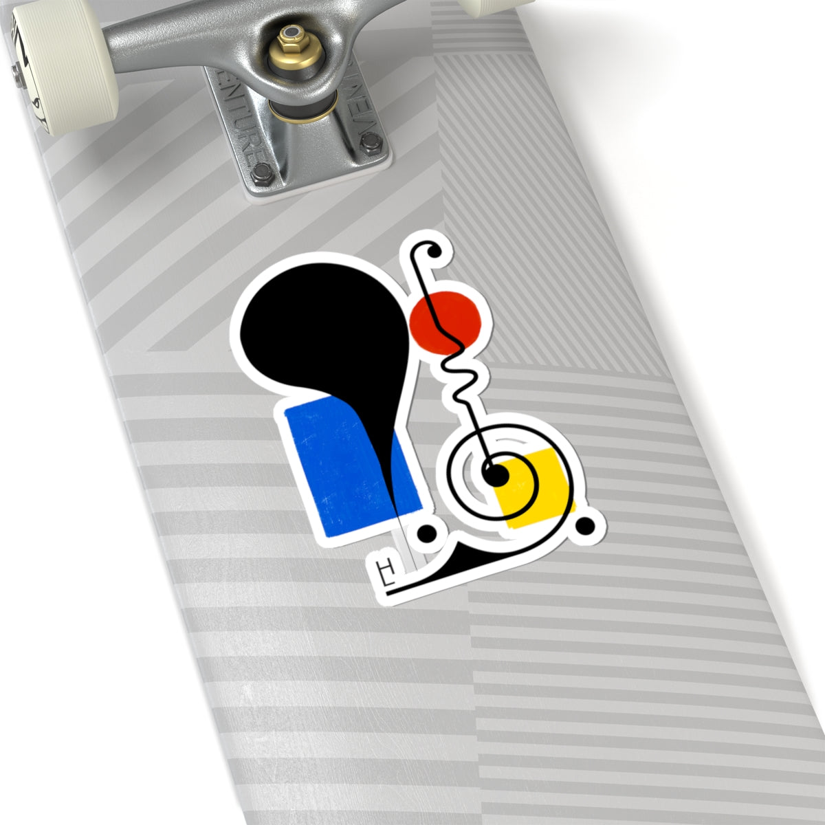 Abstract Design (Red, Yellow, Blue), Art Kiss-Cut Stickers