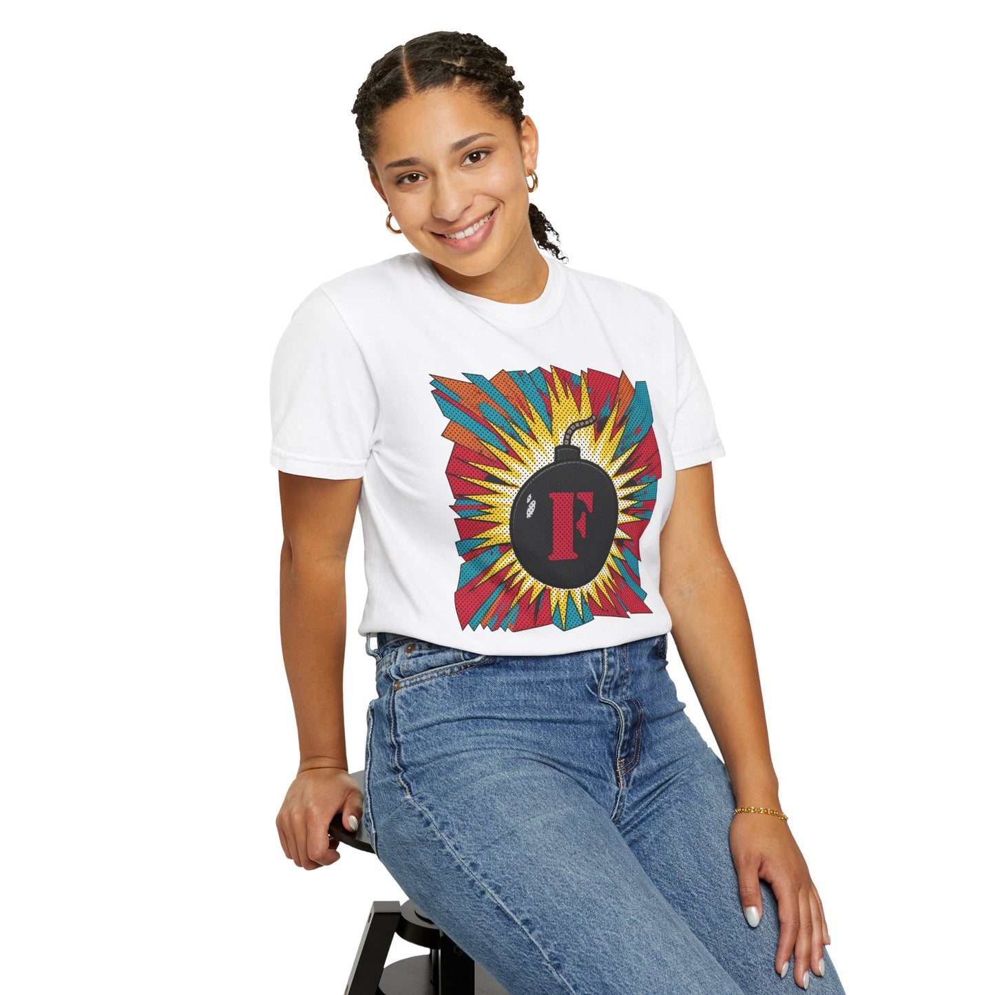 Explosive F-Bomb - Attitude, Unisex Short Sleeve Tee