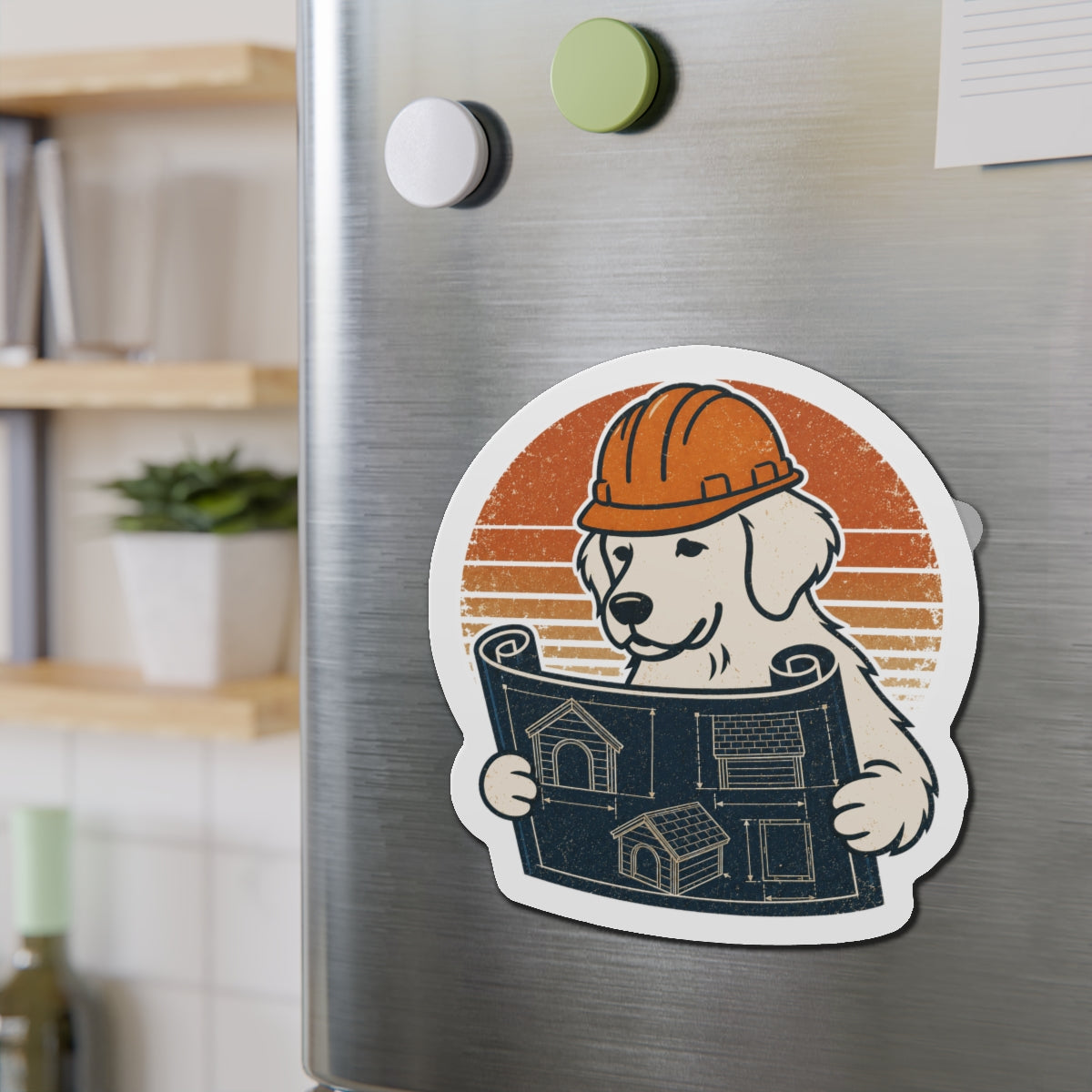 Dougitecture Die-Cut Magnets