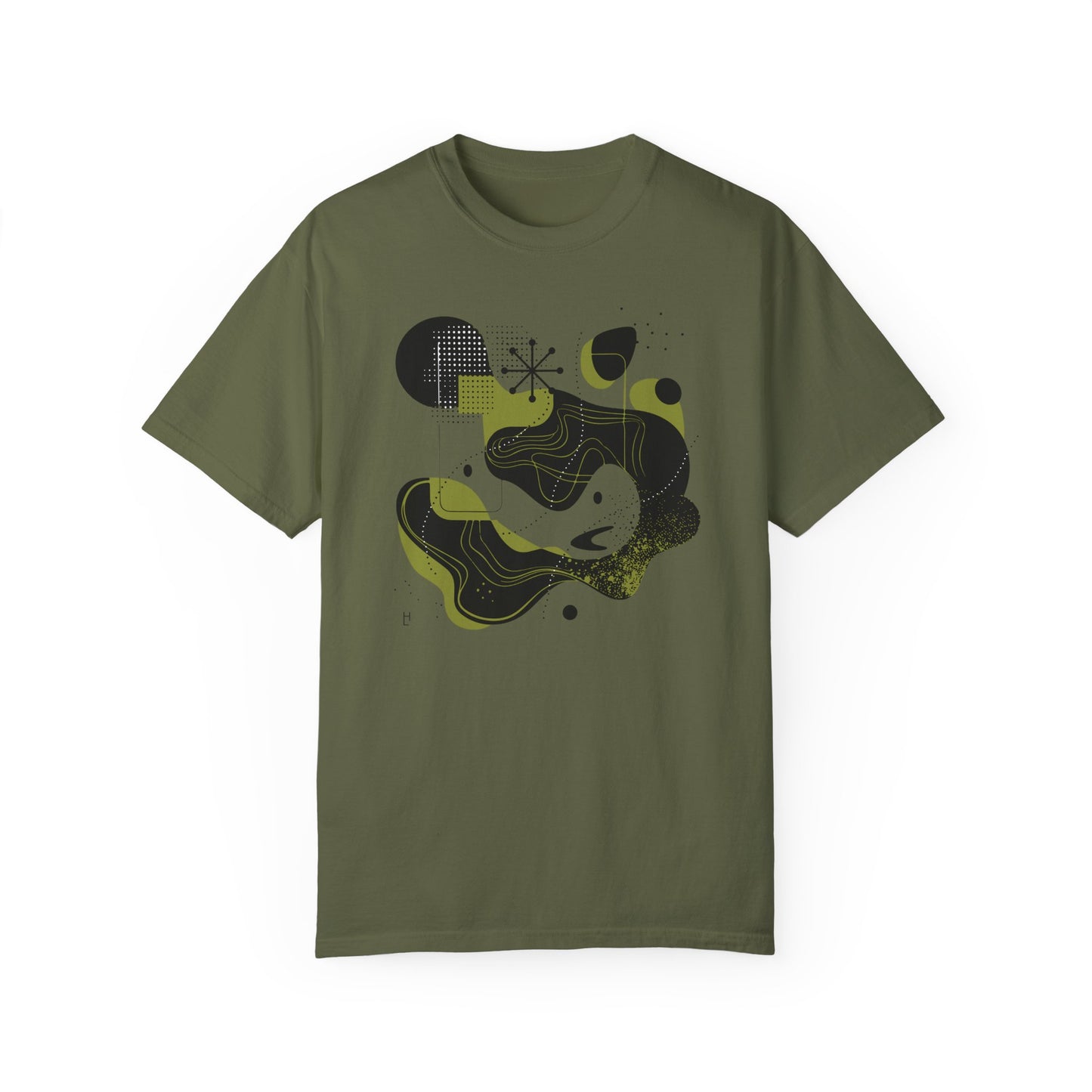 Abstract Design (Black & Green) Tee, Unisex T-shirt
