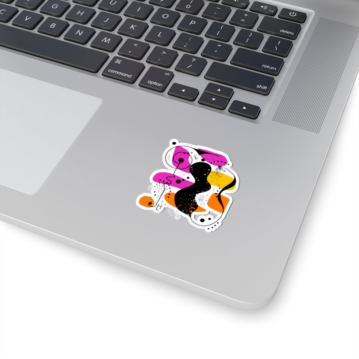 Abstract Design (Pink, Orange, Yellow), Art Kiss-Cut Stickers