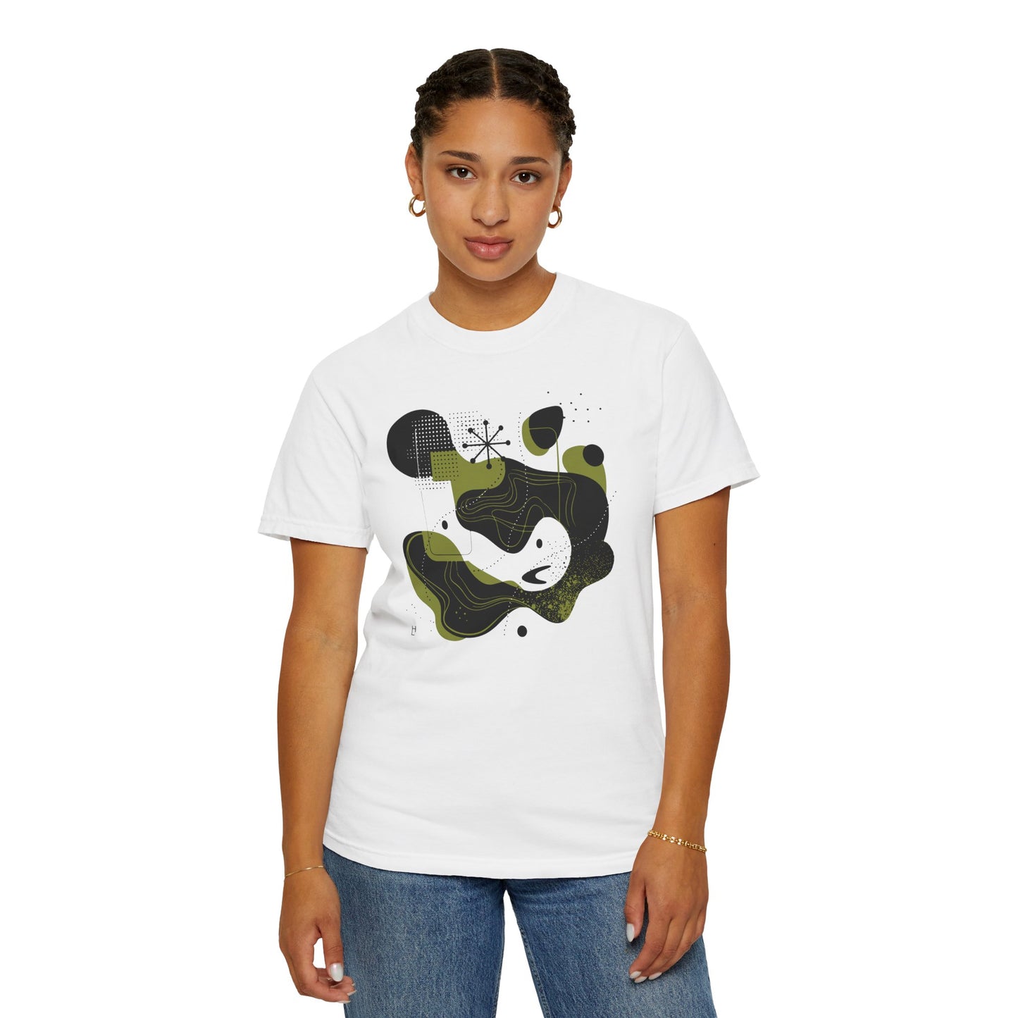 Abstract Design (Black & Green) Tee, Unisex T-shirt