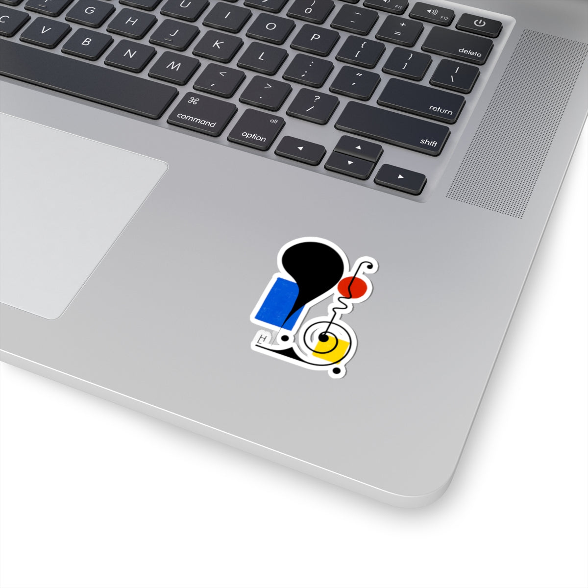 Abstract Design (Red, Yellow, Blue), Art Kiss-Cut Stickers