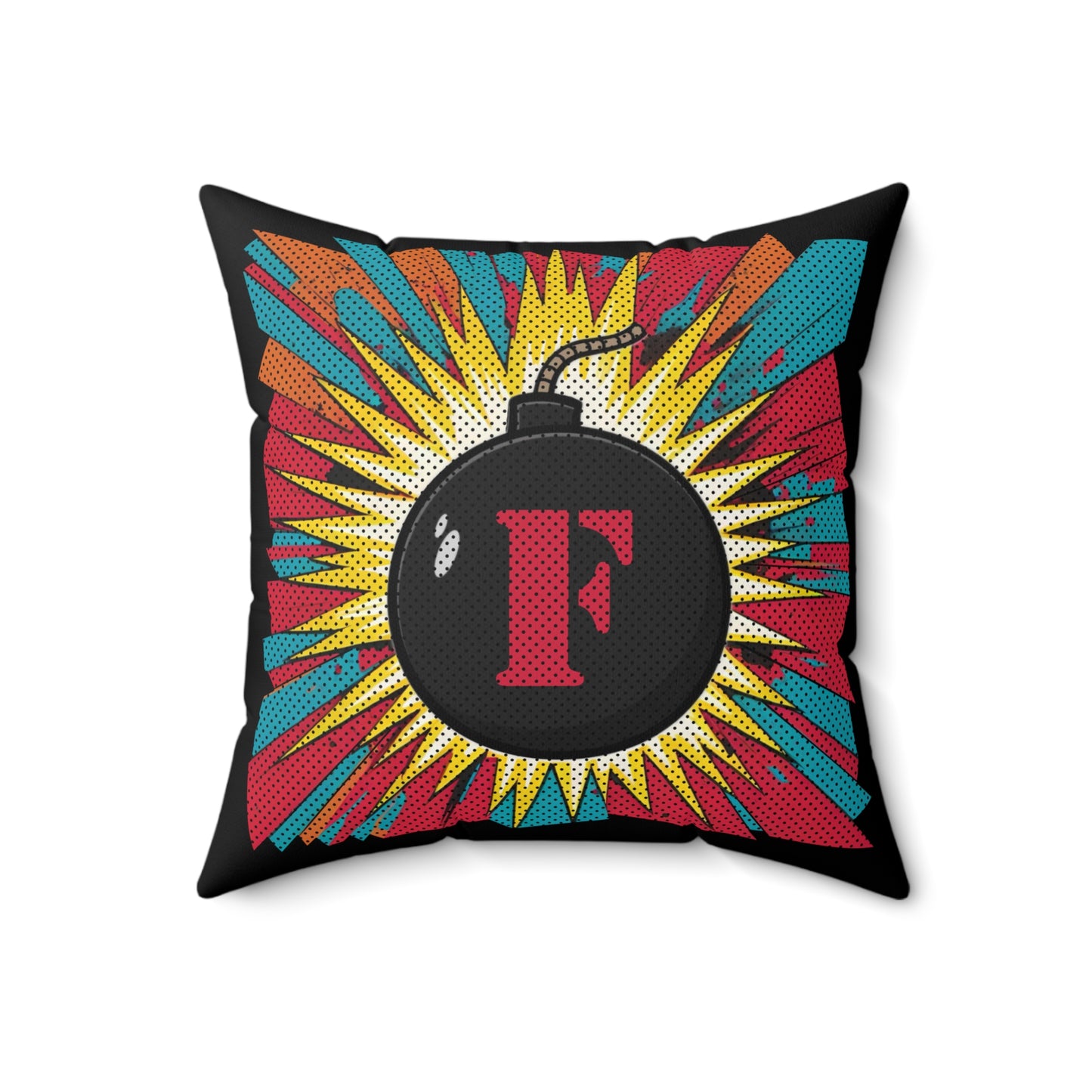 Explosive F-Bomb, Design Square Pillow