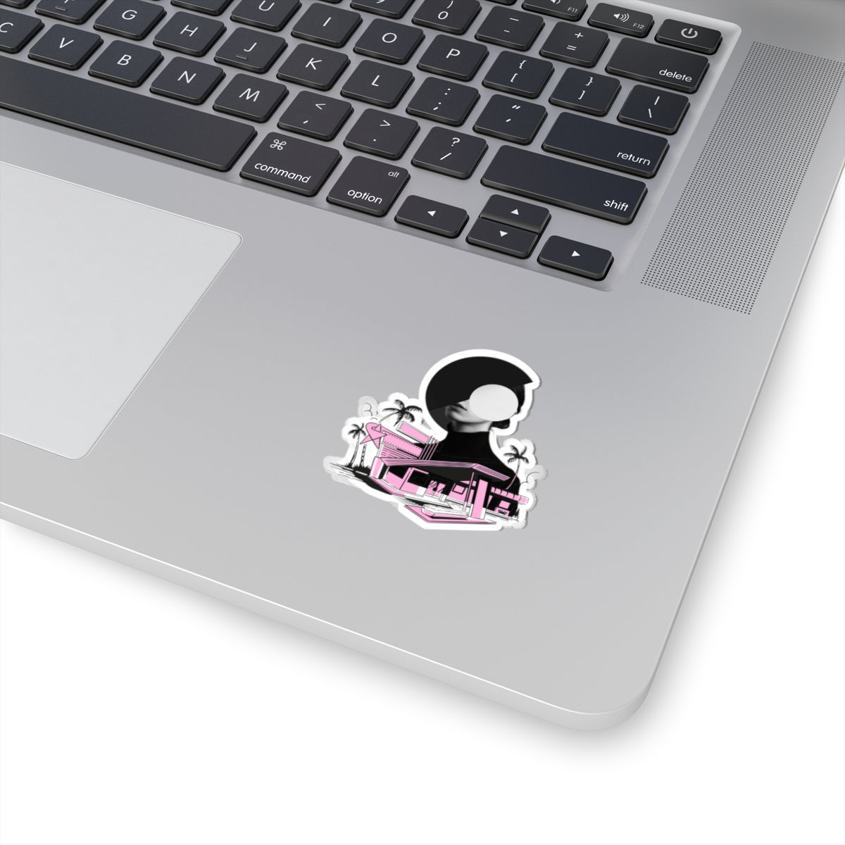 Abstract Design MCM (Pink), Art Kiss-Cut Stickers