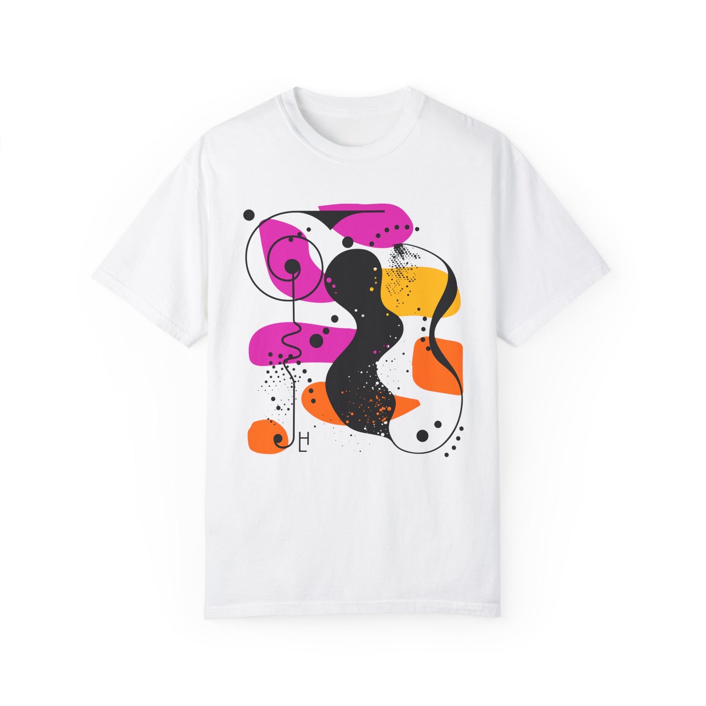 Abstract Design (Pink, Orange, Yellow) Tee, Unisex T-shirt