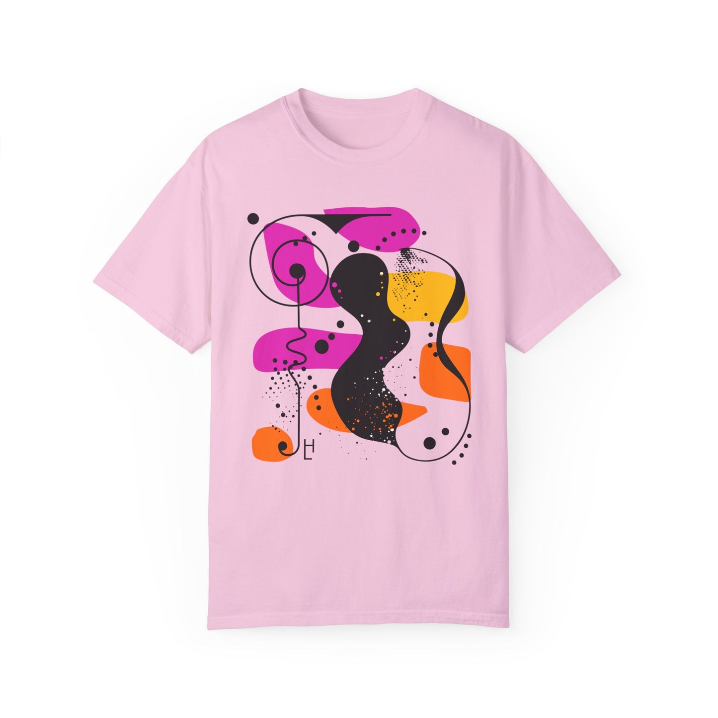 Abstract Design (Pink, Orange, Yellow) Tee, Unisex T-shirt