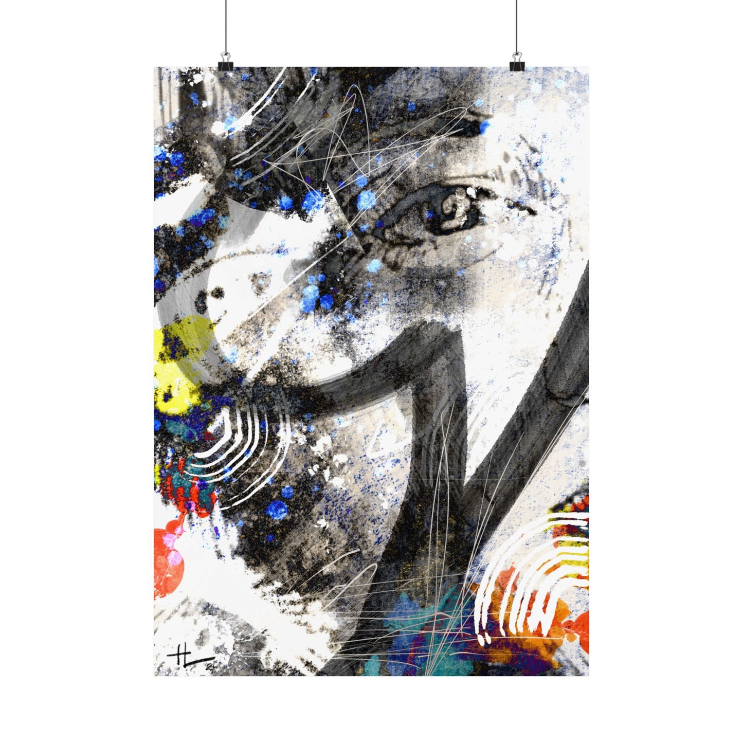 Would a, Could a, Should a - Abstract Art Matte Vertical Poster