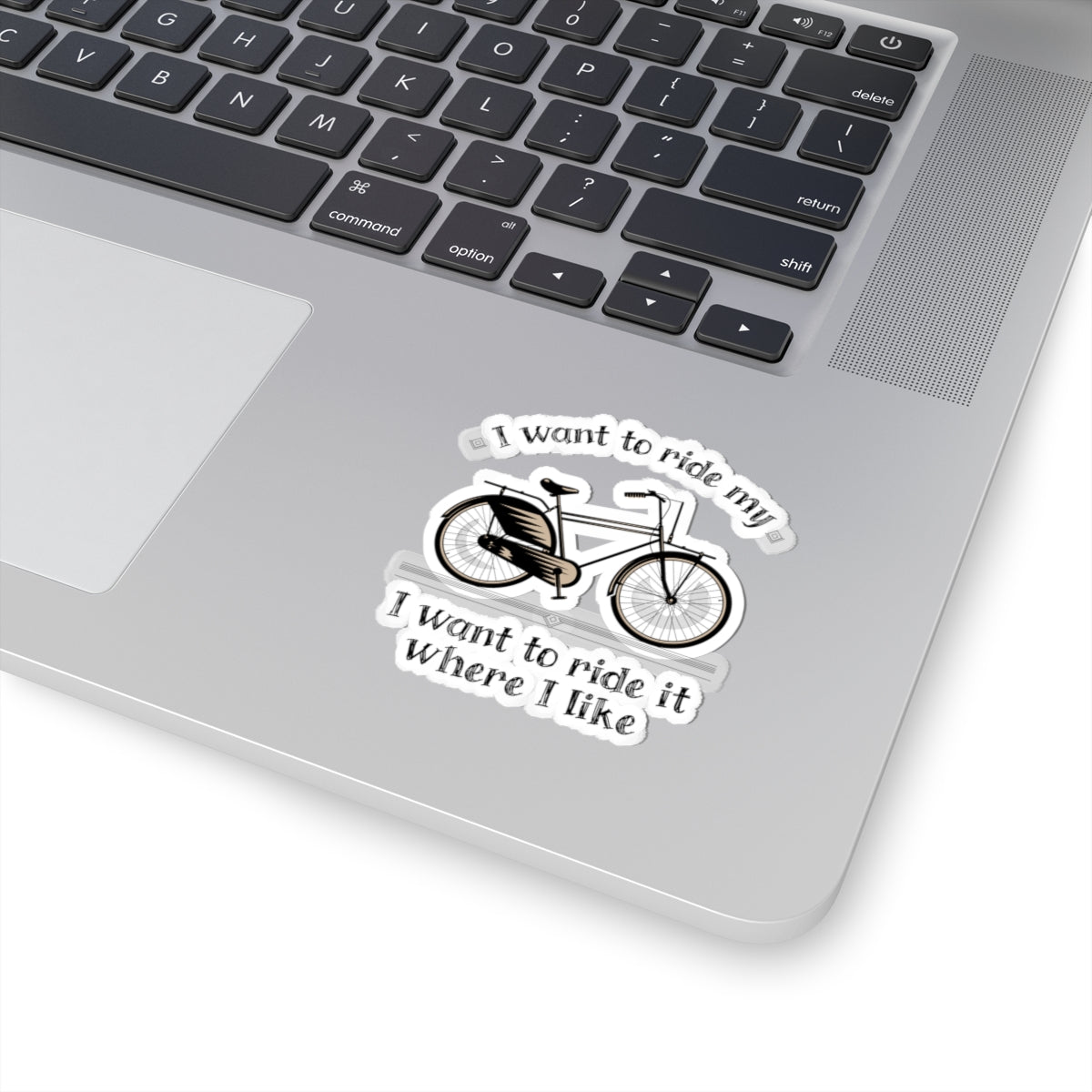 I want to ride my bike..., Art Kiss-Cut Stickers