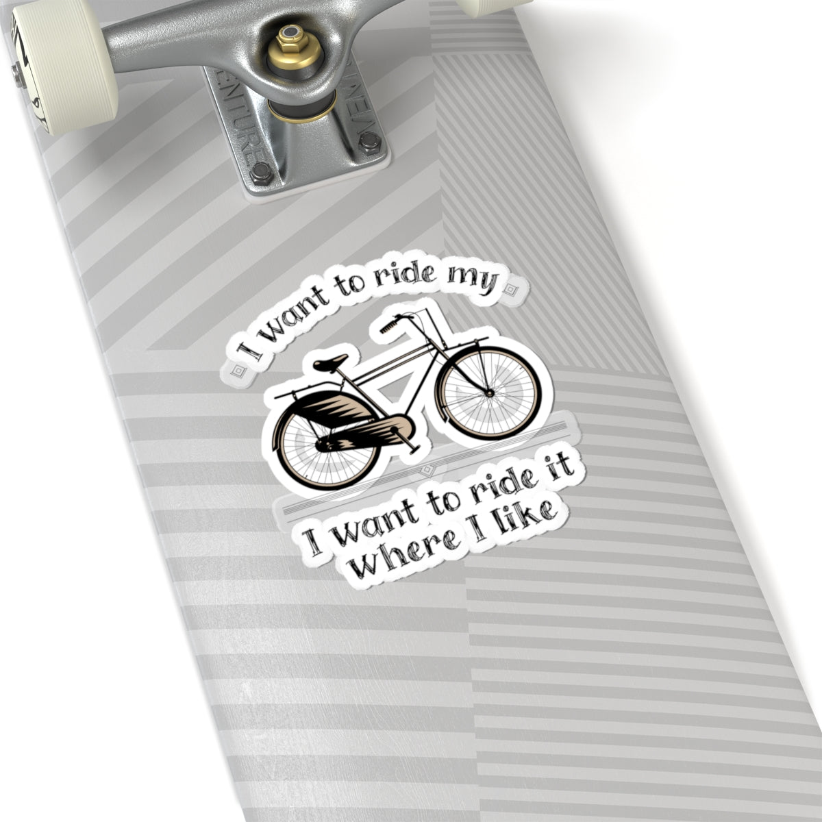 I want to ride my bike..., Art Kiss-Cut Stickers