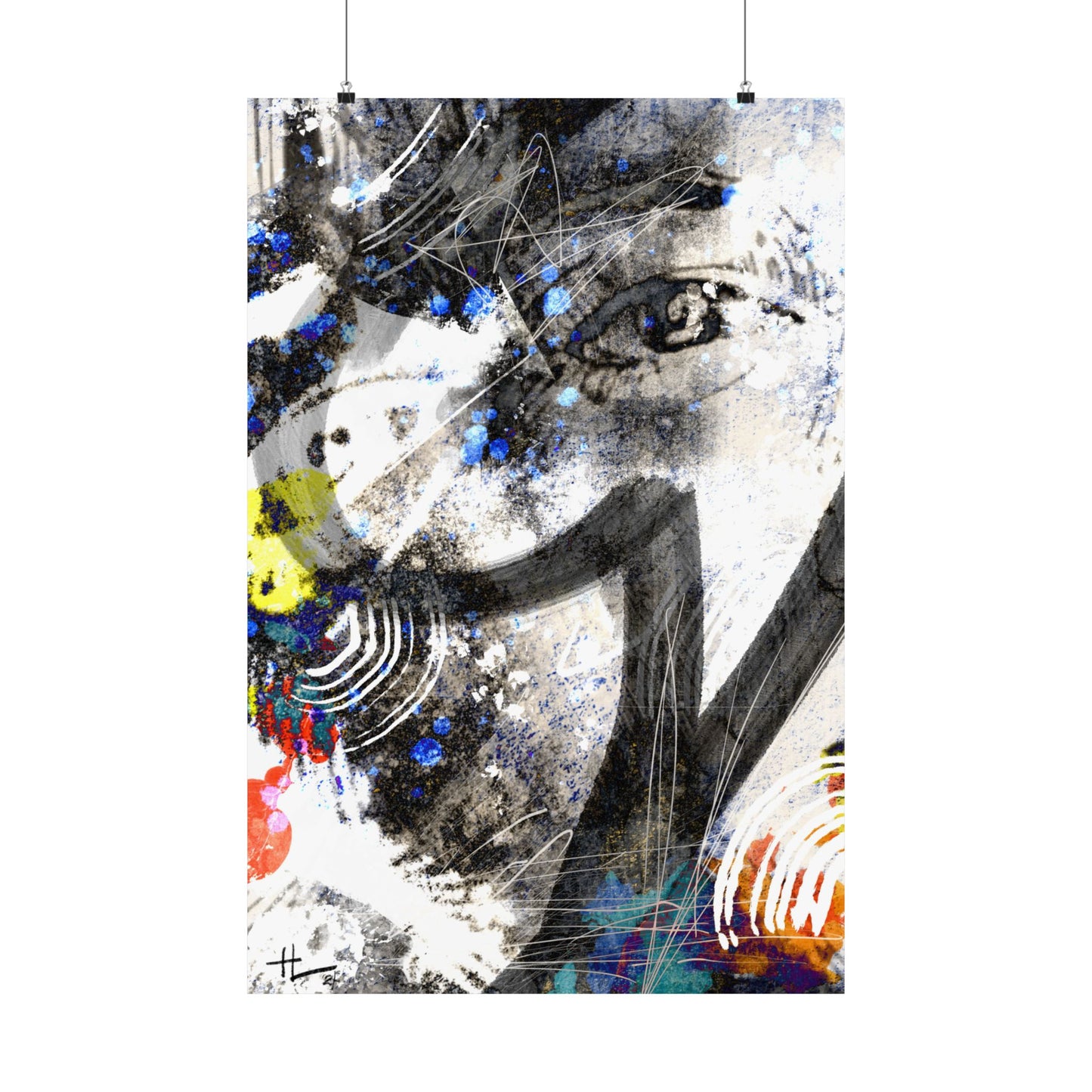 Would a, Could a, Should a - Abstract Art Matte Vertical Poster
