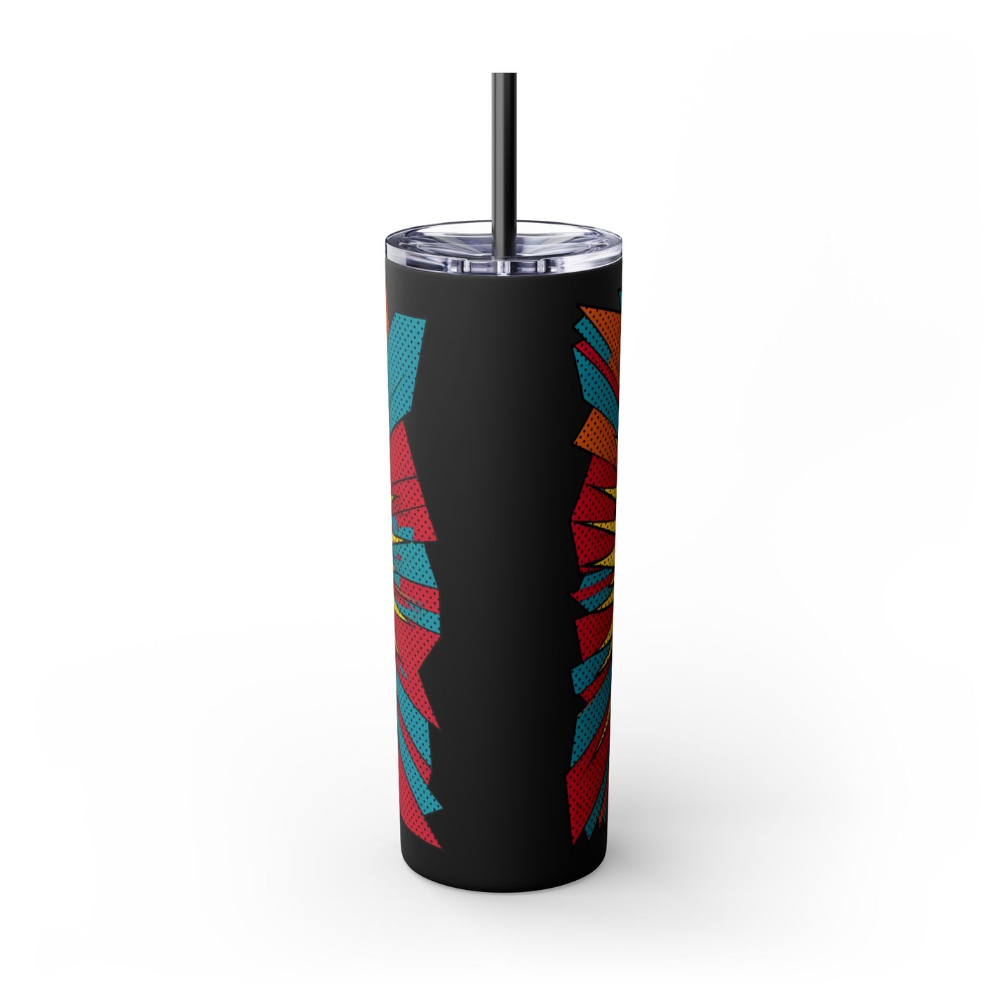 Explosive F-Bomb - Attitude, Skinny Tumbler with Straw - 20oz for Drinks