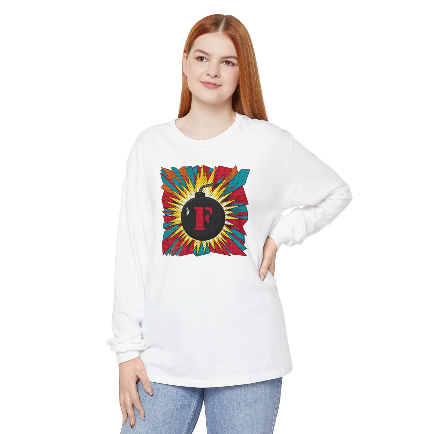 Explosive F-Bomb - Attitude, Unisex Long Sleeve Tee