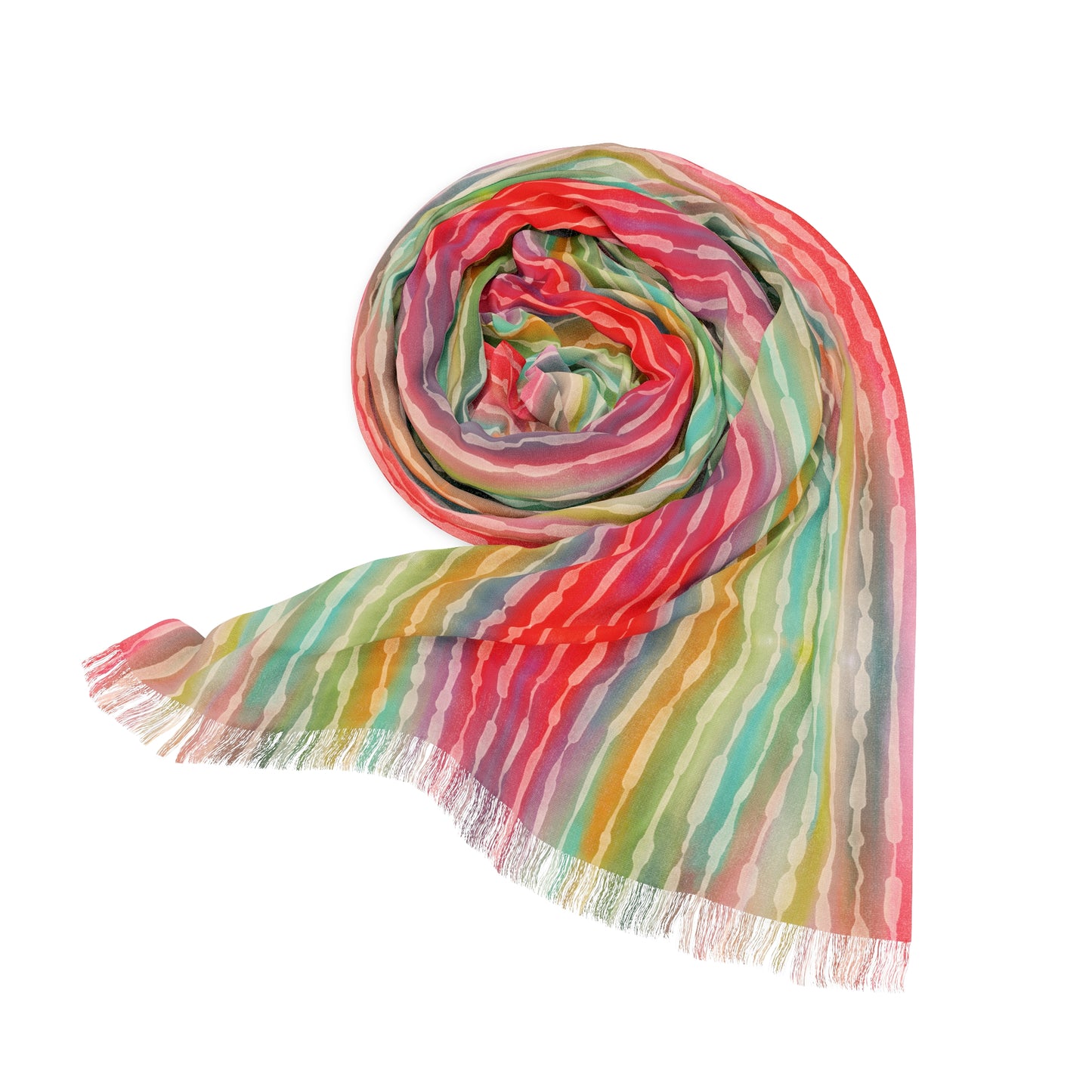 Colorful Lightweight Scarf for Spring, Stylish Shawl, Boho Accessories, Perfect Gift for Women, Summer Fashion Wear