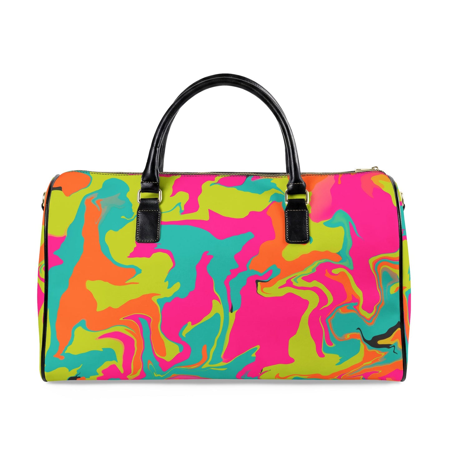 Travel Bag — 80's Neon Swirl
