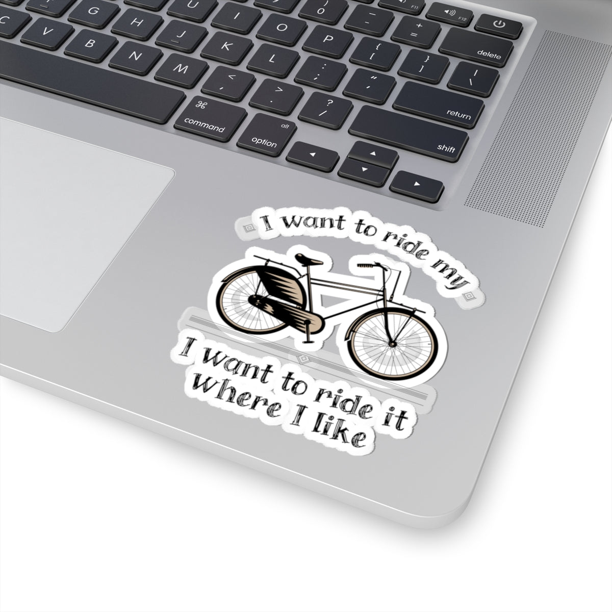 I want to ride my bike..., Art Kiss-Cut Stickers