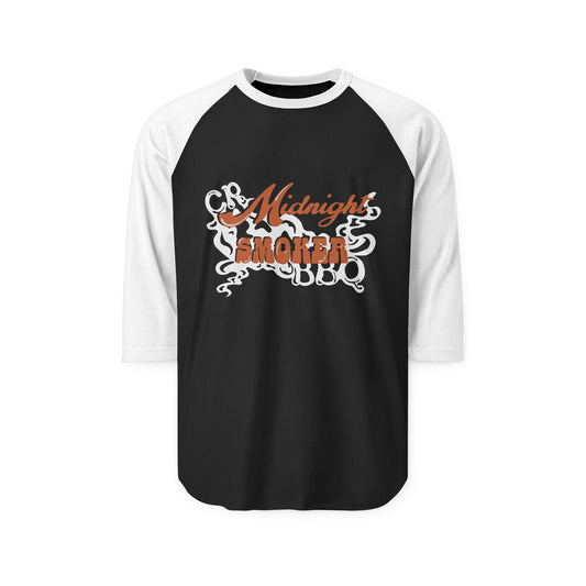 Midnight Smoker - Unisex Three-Quarter Sleeve Raglan Shirt