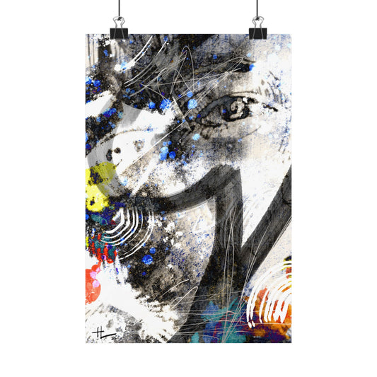 Would a, Could a, Should a - Abstract Art Matte Vertical Poster