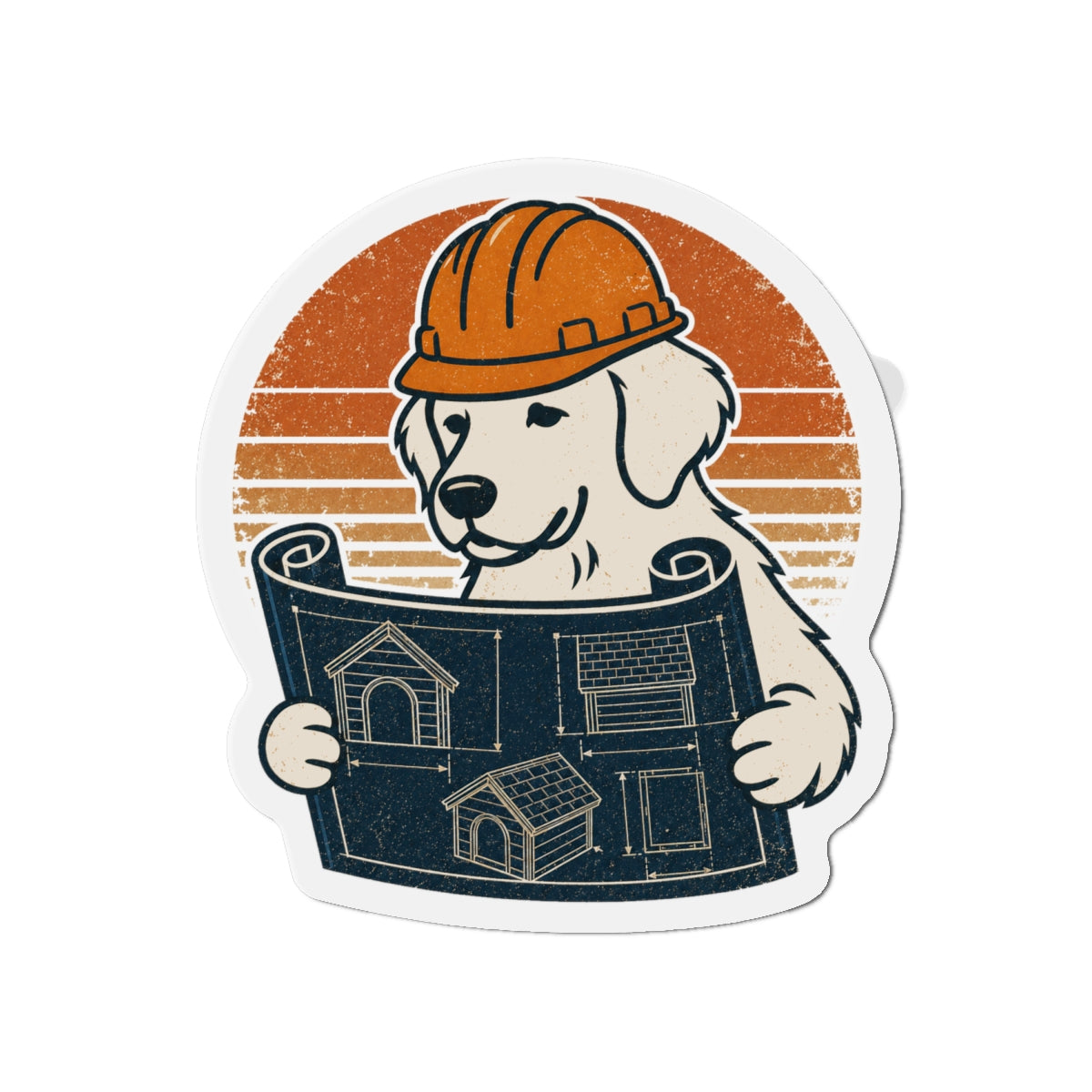 Dougitecture Die-Cut Magnets