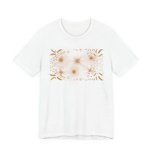 Floral Burst Tee — Golden Daisies Graphic T-Shirt
