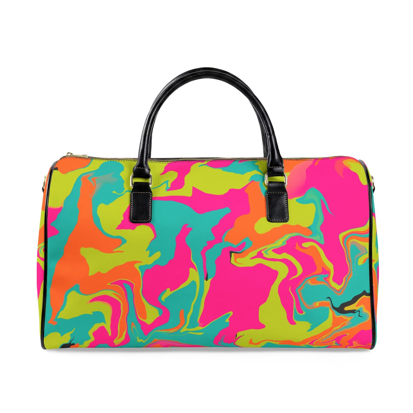 Travel Bag — 80's Neon Swirl