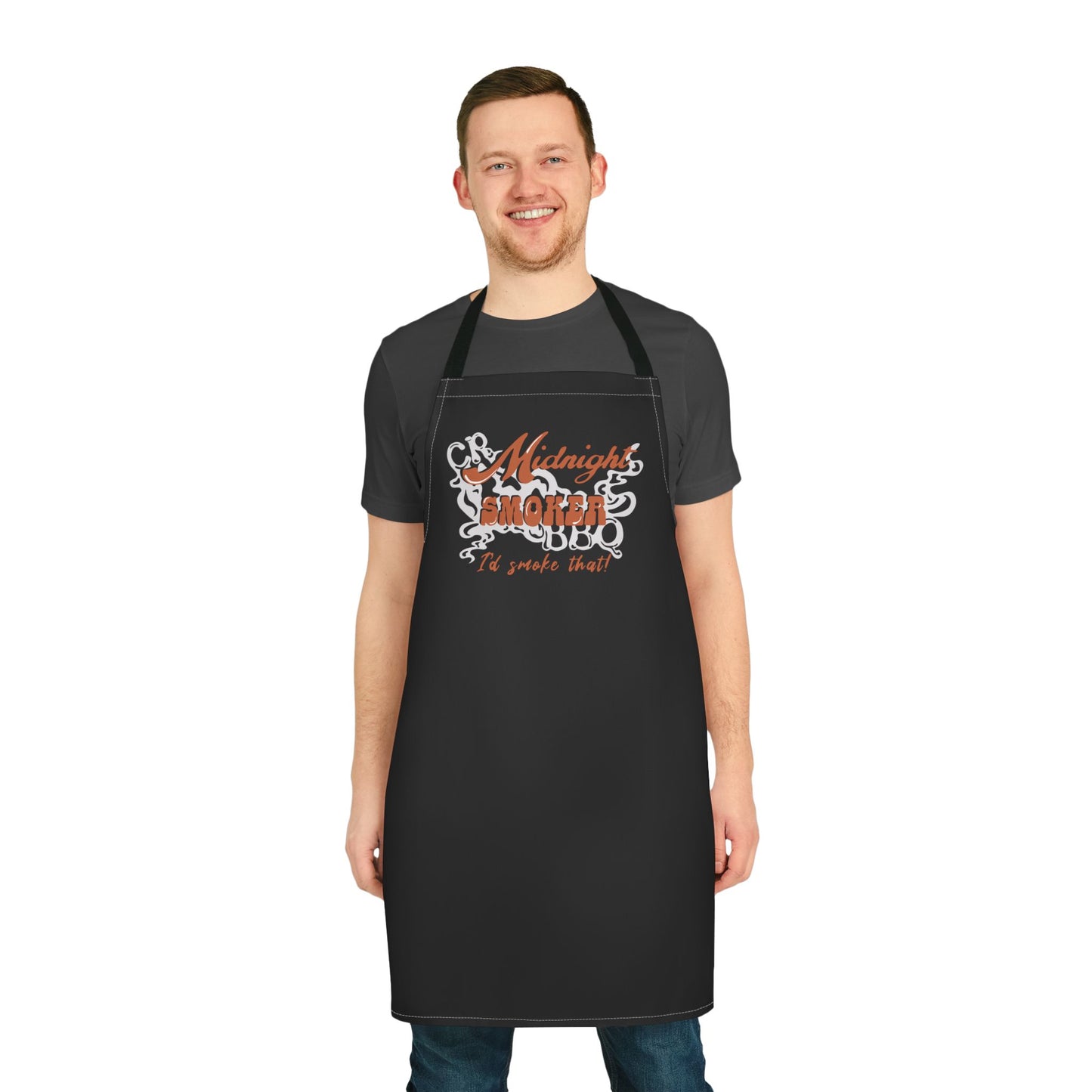 Midnight BBQ Apron, Fun Cooking Gift, Grilling Accessory, BBQ Lover's Apron, Unique Kitchen Wear, Outdoor Party Essential