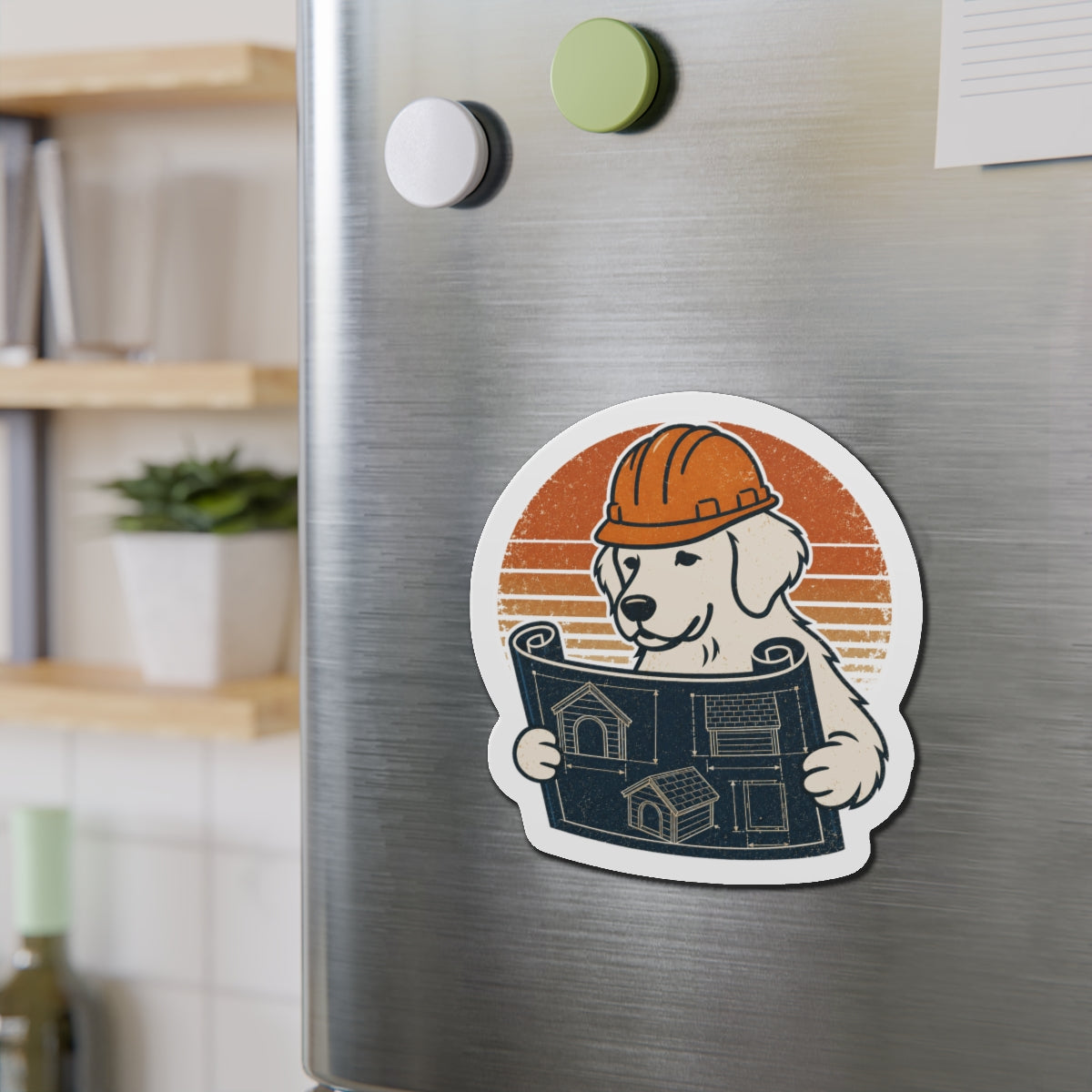 Dougitecture Die-Cut Magnets