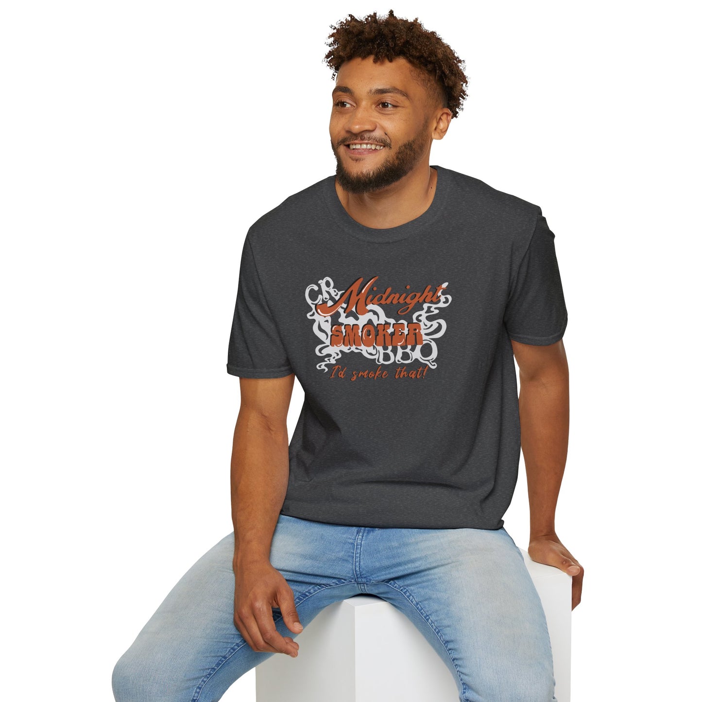 Midnight Smoker BBQ - Unisex Softstyle T-Shirt