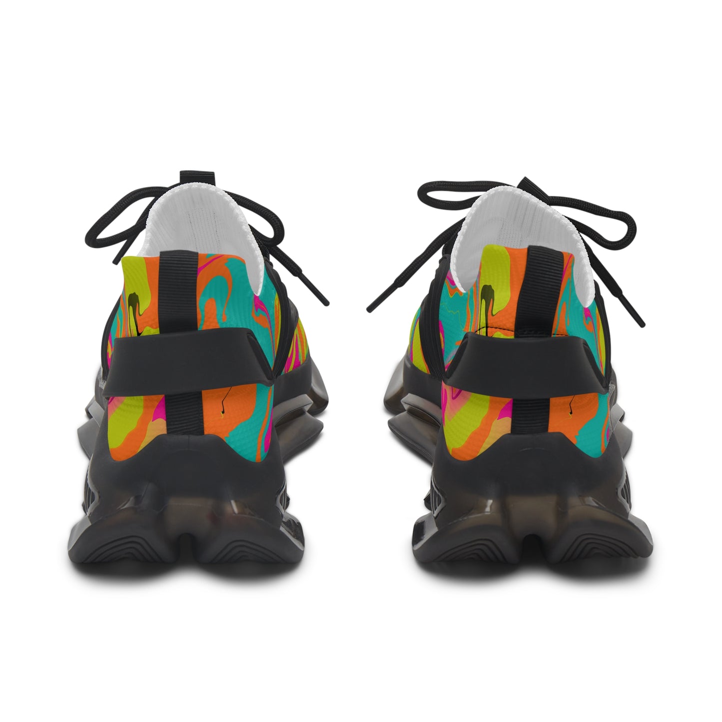 80's Camo Mesh Sneakers – Women's Vibrant Athletic Shoes