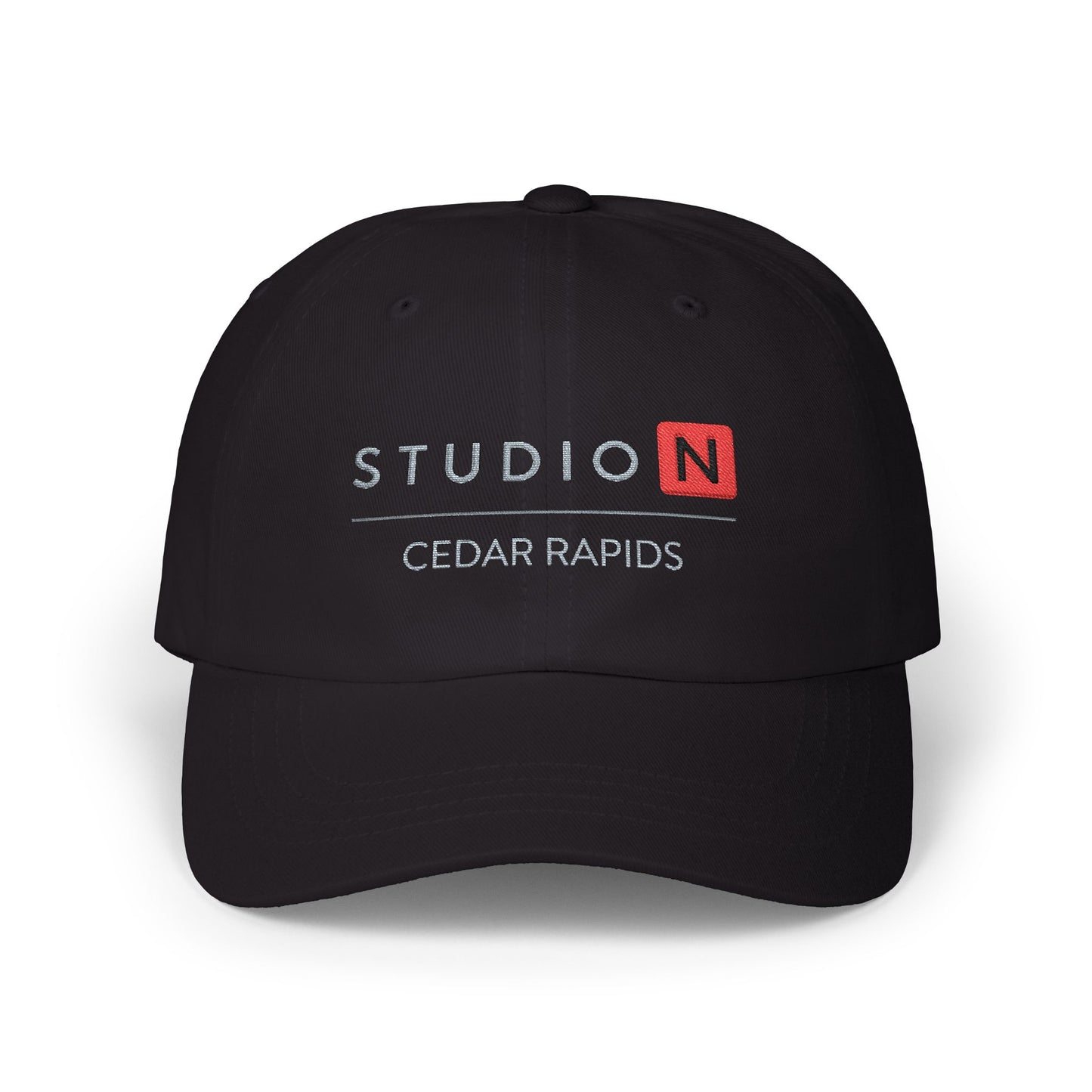 Studio N - Black Embroidered Classic Cap