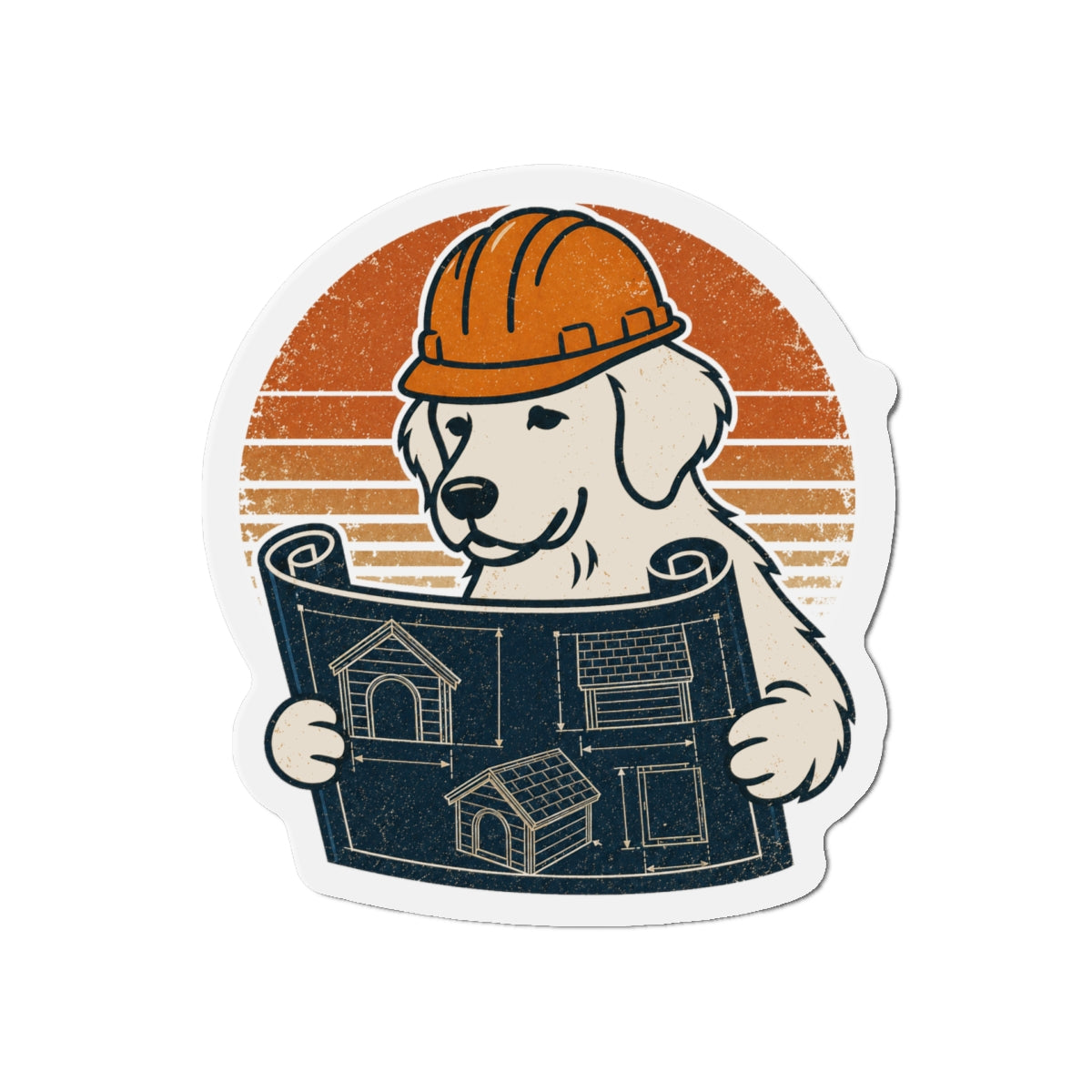Dougitecture Die-Cut Magnets