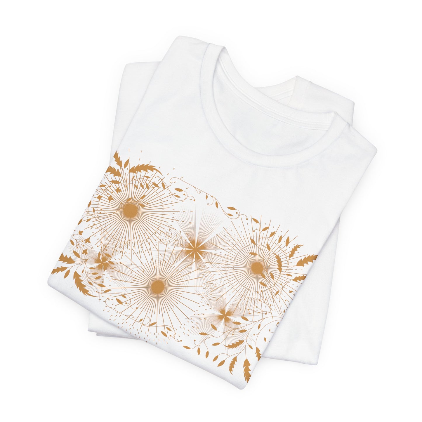 Floral Burst Tee — Golden Daisies Graphic T-Shirt