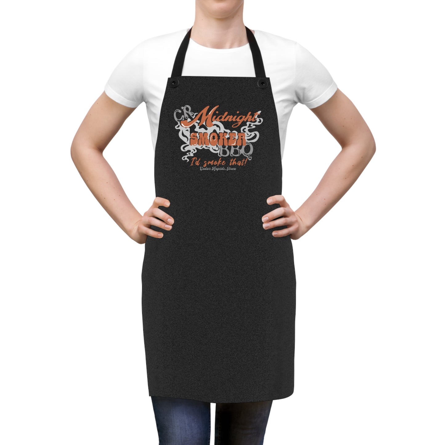 "CR Midnight Smoker BBQ" Grilling Apron