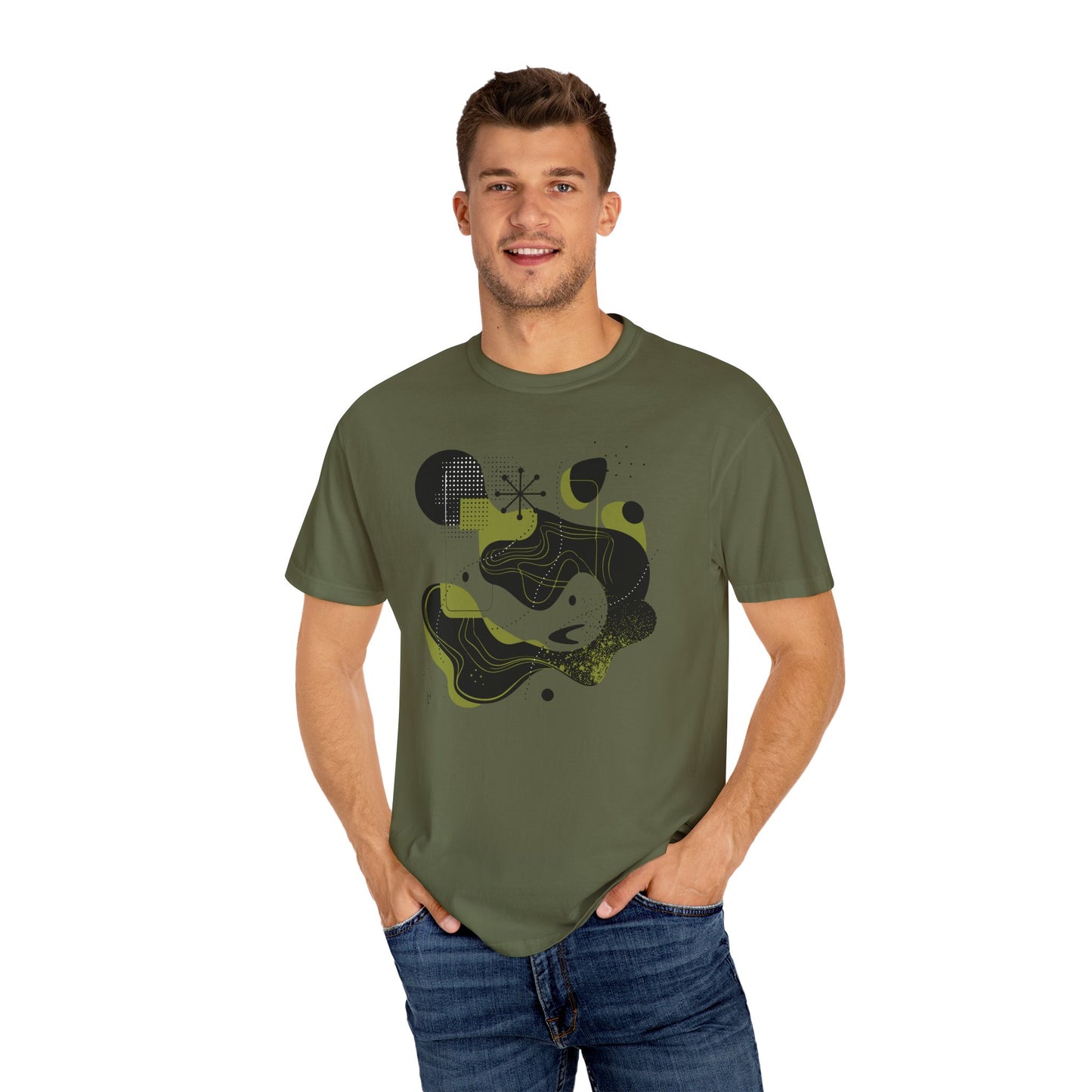 Abstract Design (Black & Green) Tee, Unisex T-shirt
