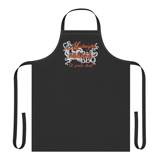 Midnight BBQ Apron, Fun Cooking Gift, Grilling Accessory, BBQ Lover's Apron, Unique Kitchen Wear, Outdoor Party Essential